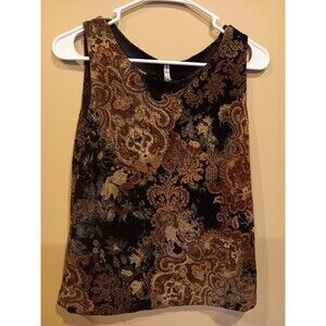 Shirt size small New White Stag black brown floral tank womans